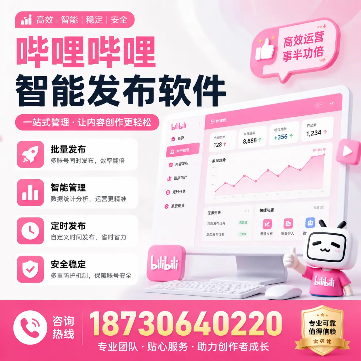 如何评估哔哩哔哩智能发布软件的ROI?商洛 企业必读